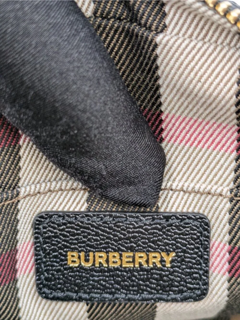 Burberry Vintage Check Small Camera Crossbody Bag Black 8120830